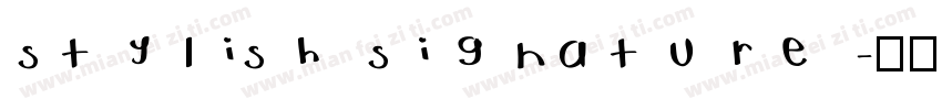 stylish signature字体转换